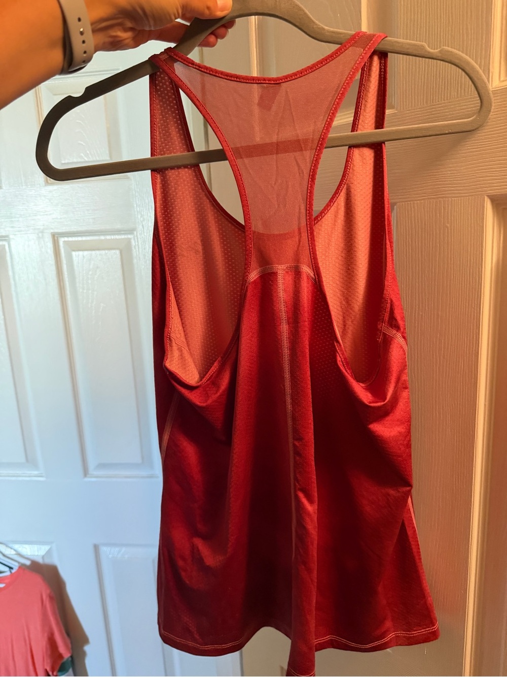 LG Red Racerback Athletic Tank Top - Picture 4 of 4